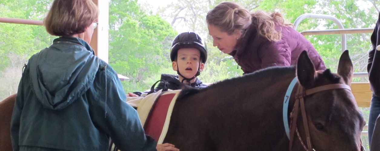 boy1andhorse1 Little boy in helmet